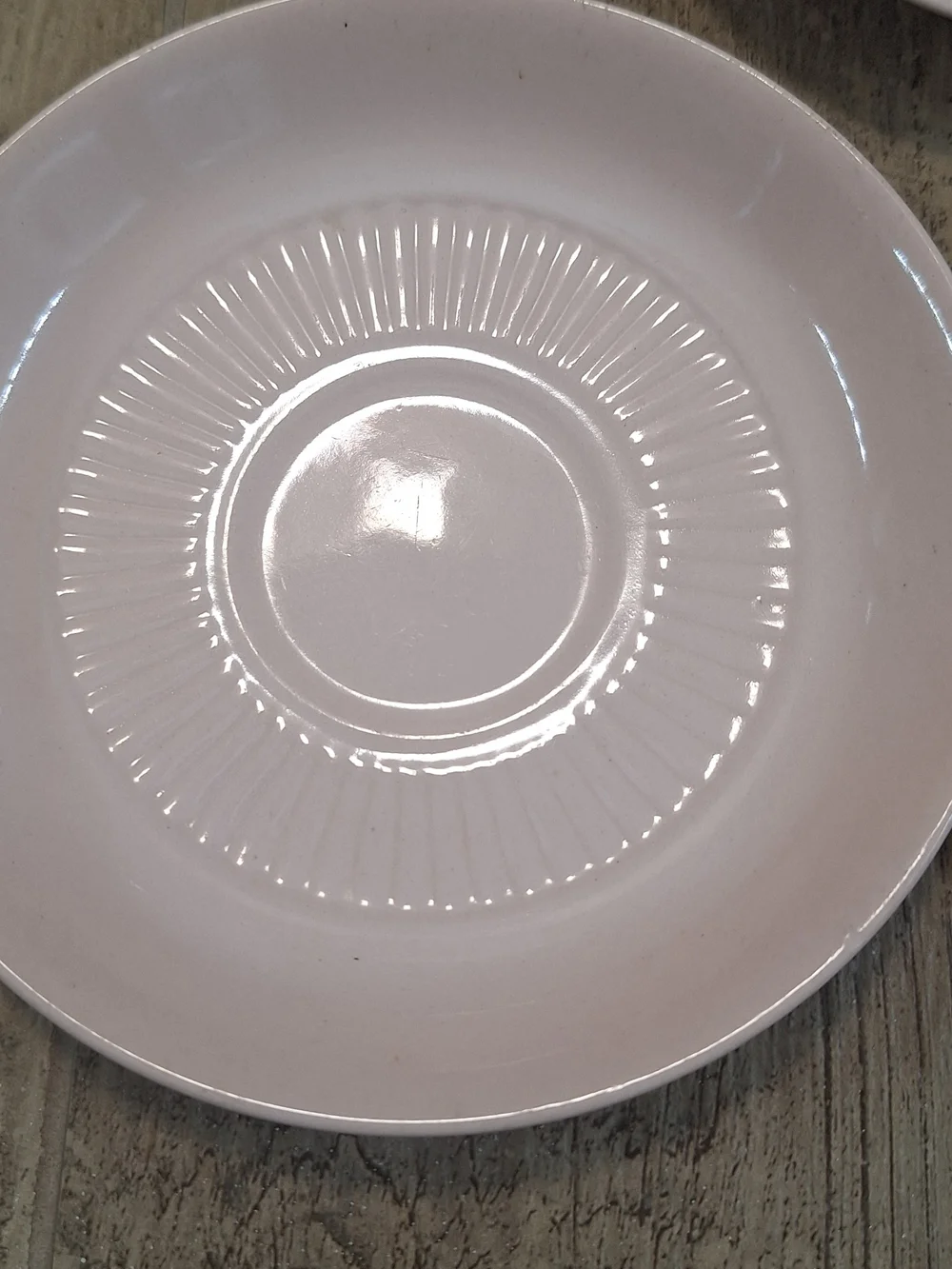 Vintage Wm Adams & Sons Micratex Pink Ironstone Saucers Set of 3 Cottagecore Tea